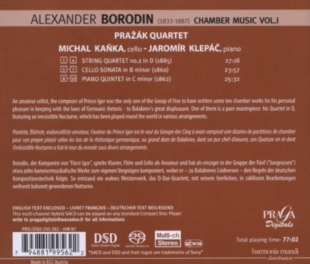 未開封　Borodin Chamber Music 3CD Borodin: Chamber Music - Brilliant Classics